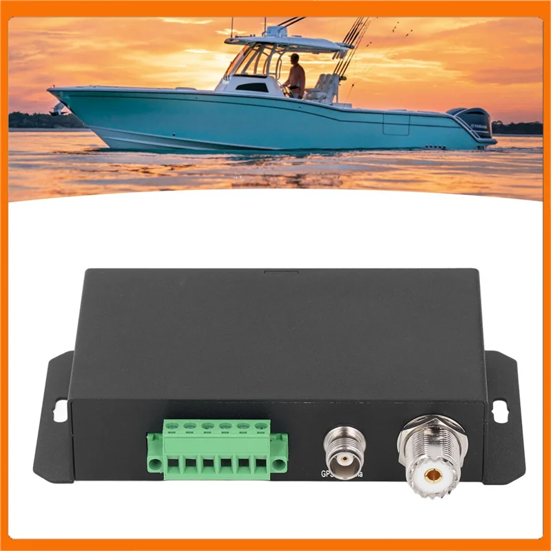 AAAF Dual Channel AIS para receptor HAR-100 10 a 35V 38400 Bps GPS preciso sensível para barco GPS marinho