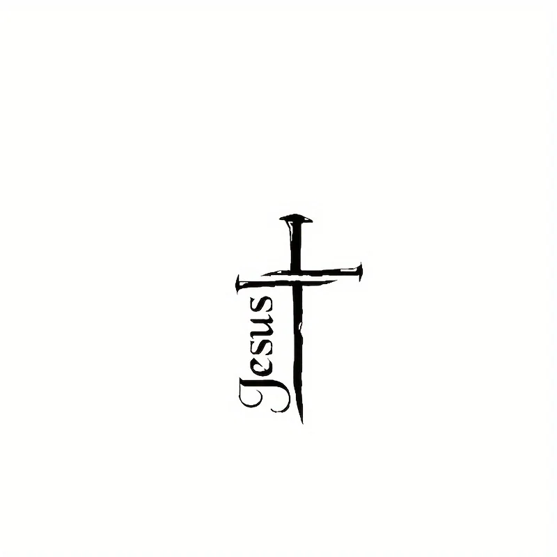 High Quality Removable Sticky Faith Themed Stickers, Car Religious Stickers, Car Accessories, Reflective Cross Design