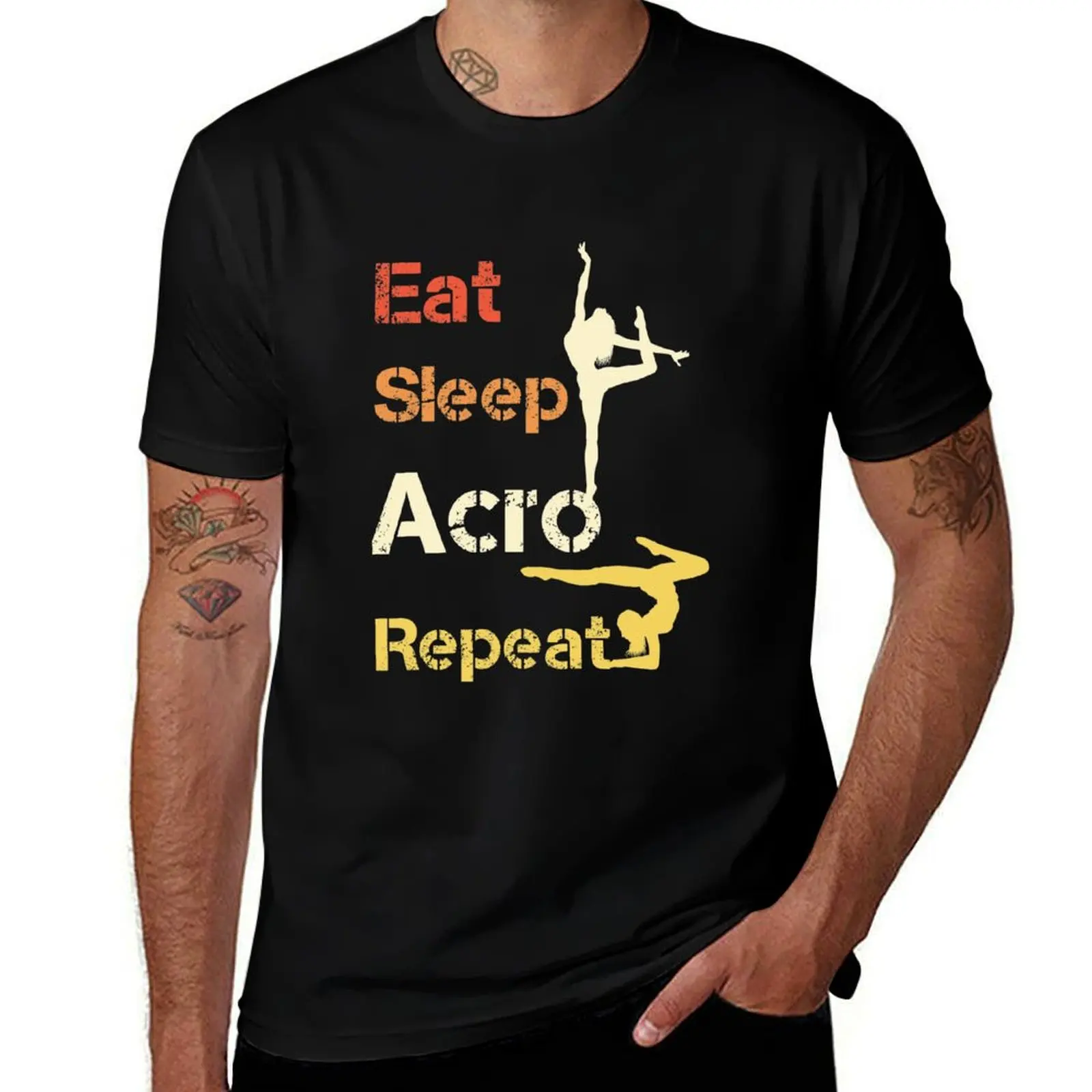 Eat Sleep Acro Repeat gifts for gymnasts girls T-Shirt Festival Party Tee Top T-Shirt