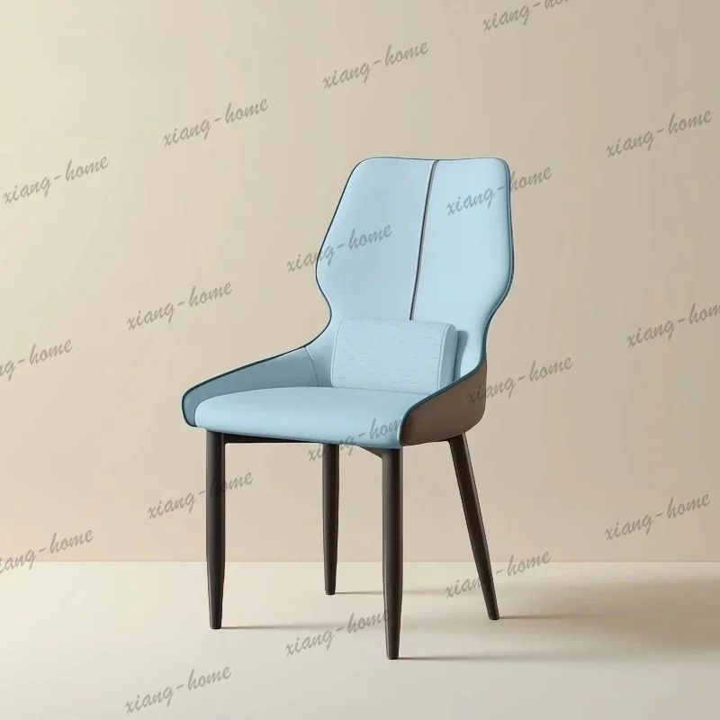 LSMinimalist Nordic Dining Chair Cover Pu Design Plastic Restaurant Dining Chair Nordic Modern Sillas Para Comedor Home Furnitur