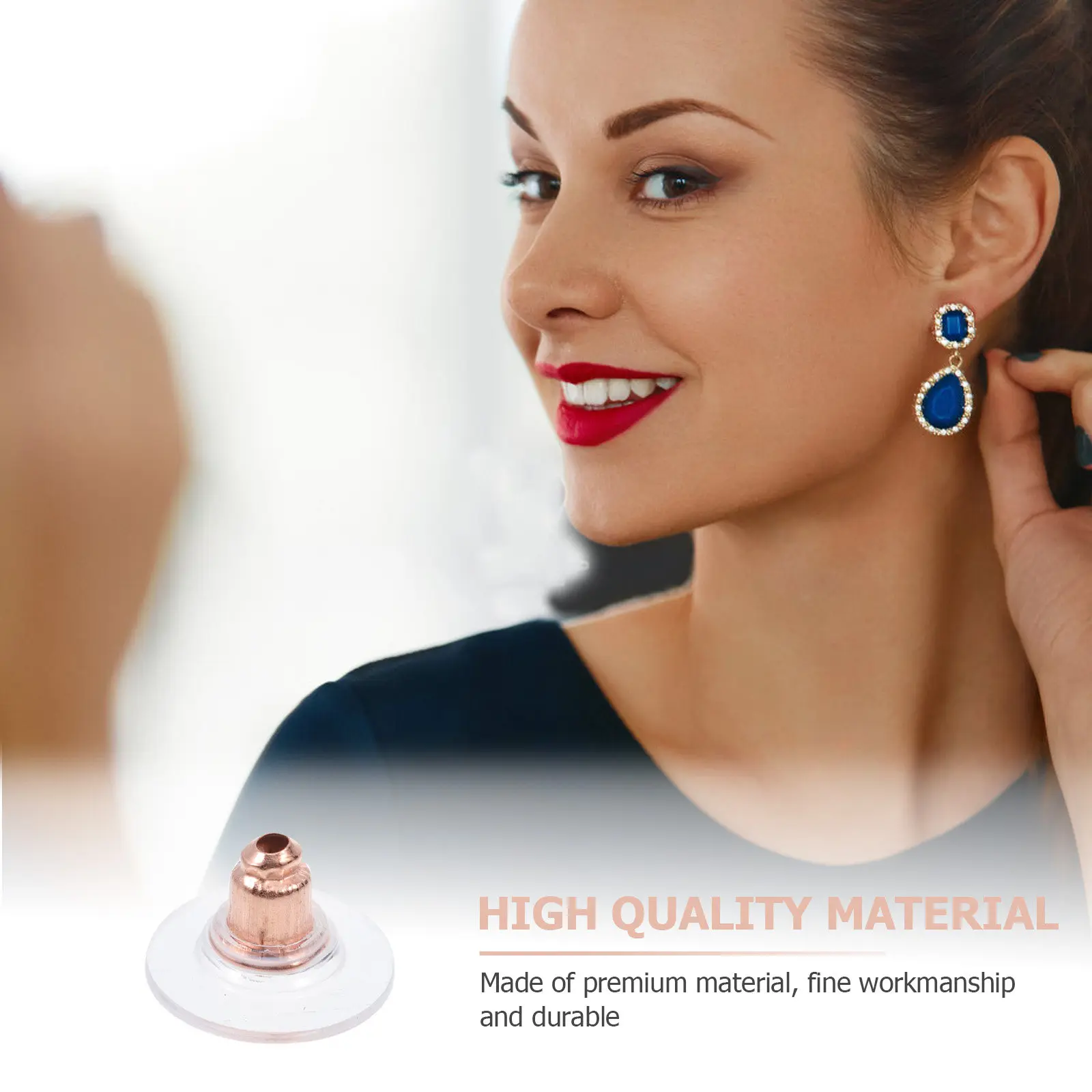 400Pcs Earring Stopper Safe Earring Backs for Sensitive Skin Premium Silicone Ear DIY Jewelry Making Supplies