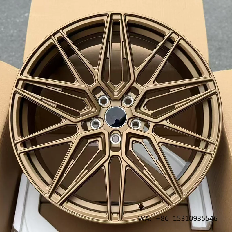 

18-24 Inch Matte Bronze Multi-spoke Forged Wheels Sport Aftermarket Rims Track Street Car Refit Tuning