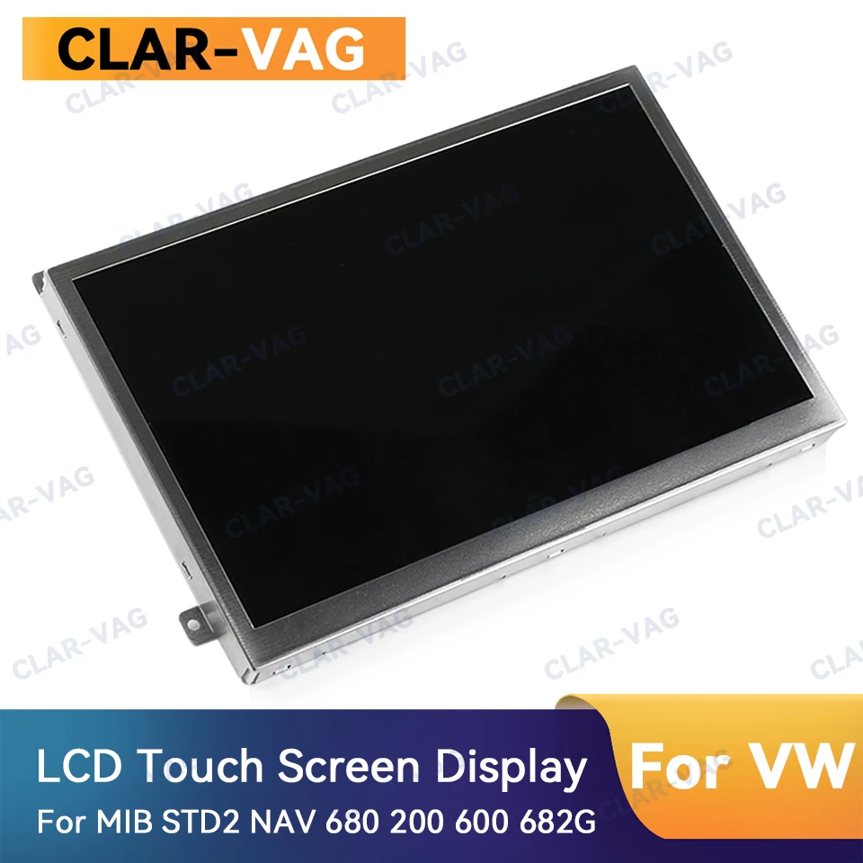 

6.33 6.5 inch Central Control LCD Display Screen For VW Car MIB STD2 NAV 680 200 600 682G Radio TDO WVGA0633F00045 0633F40686