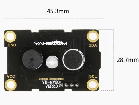 โมดูลการจดจำเสียงพูด LD3320 - การจดจำเสียงที่ไม่เฉพาะทาง - โมดูลการอินเทอร์แอคชั่นด้วยเสียงอัจฉริยะแบบตั้งโปรแกรมได้ผ่าน I2C
