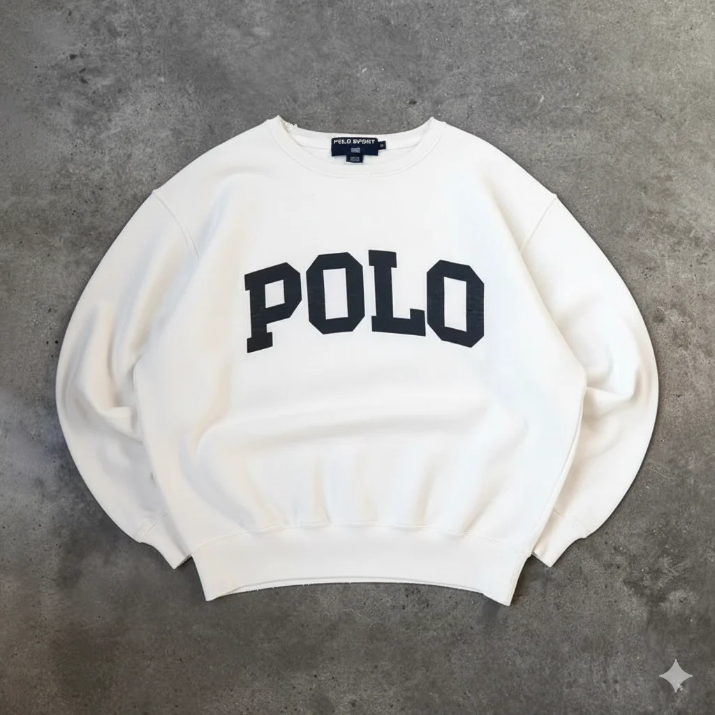 

В наличии Quali American Retro Oldschool Художественная лесная система Простая буква Круглая толстовка Ne Удобная свободная посадка...