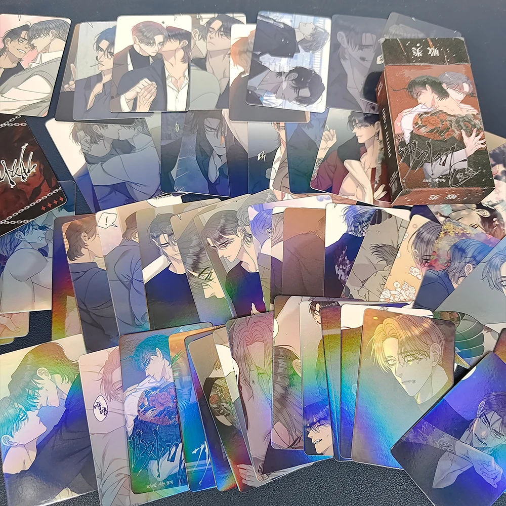 55 Pcs/set Korean Bl Manhwa Miscreants And Laser Lomo Card Nanmu Pilgyeon Figure 3 Inches Photo Card Cosplay Gift