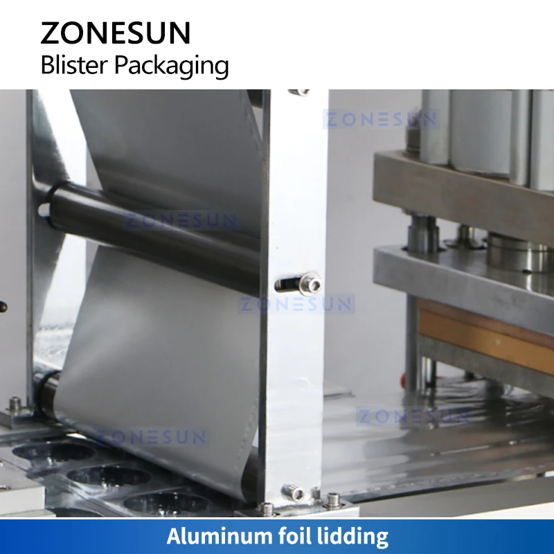ZONESUN ماكينة تغليف نفطة أوتوماتيكية معجون سائل أفقي ملء معدات الختم مستحضرات التجميل الغذائية الأساسية ZS-DDP270