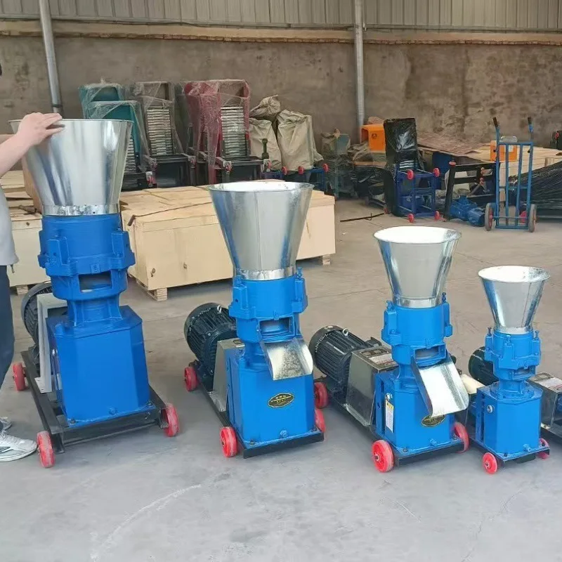 Chicken, duck and pig feed pellet machine dry and wet small household pellet feed machine straw pelletizing machine breeding