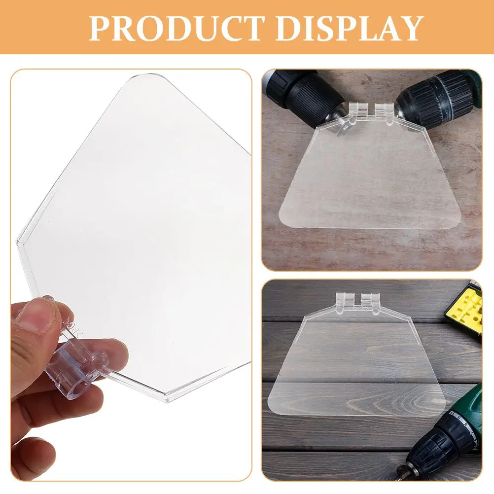 2 Pcs Grinder Protective Glasses Angle Cover Bench Shield Kit Safety Mask Guard Replacement Plastic Device