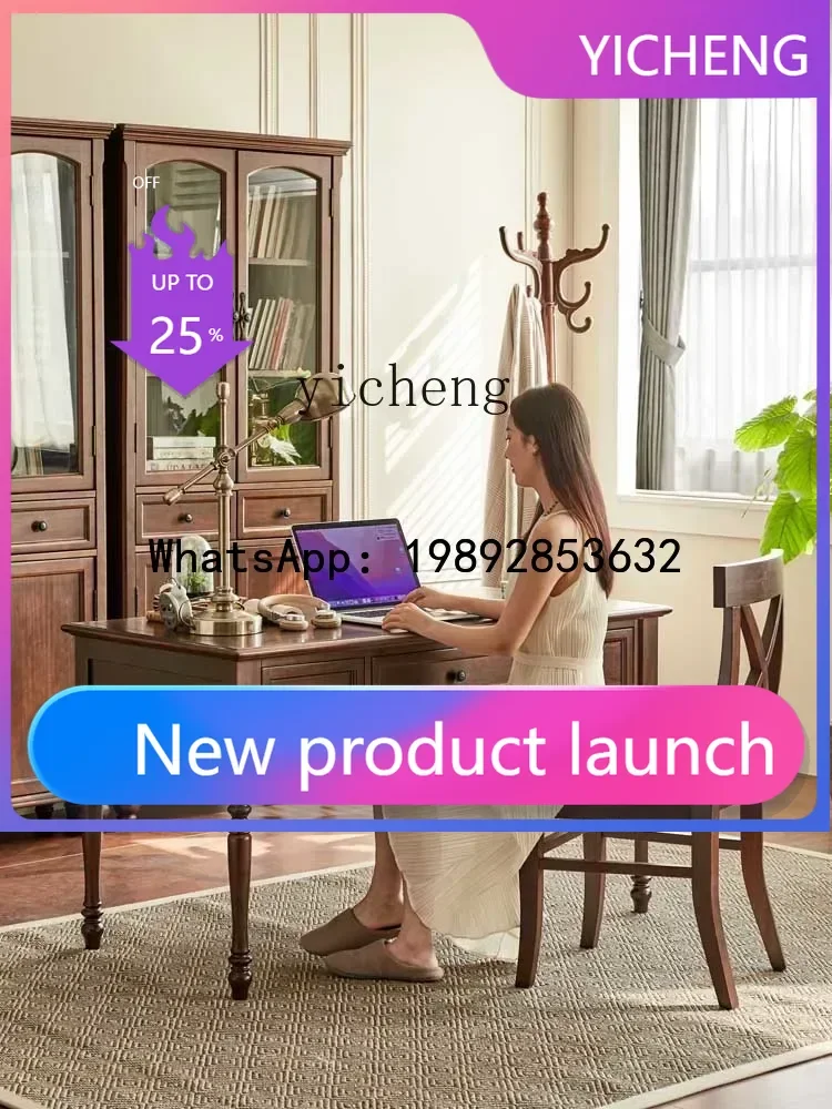 

Solid Wood Desk 1.4 M Study Furniture Computer Desk Desk 1.6 M