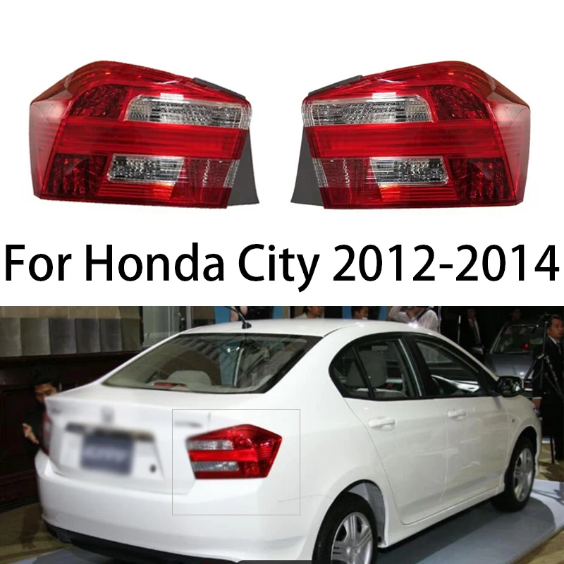 

Задний тормоз для Honda City 2012-2014, задняя лампа в сборе, предупреждающий бампер, автомобильные запчасти, аксессуары, задняя фара автомобиля