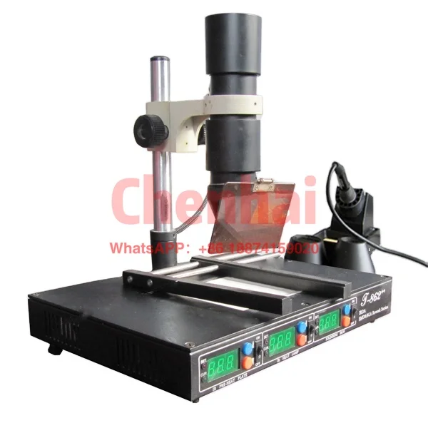 CH Desoldering station T862++ Automatic Infrared soldering BGA Rework Station for Repairing Motherboard