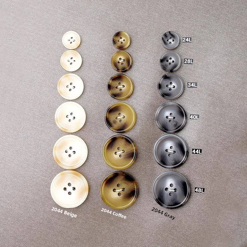 

Resin Patterned Shirt Buttons for Coats Jackets Pants Clothing Accessories Large Size Resin Buttons Fashionable Sew on Buttons