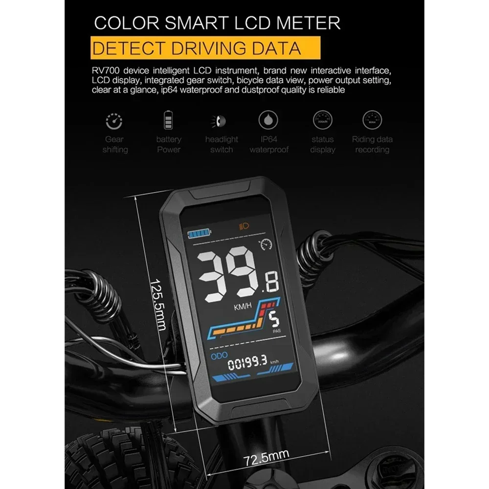 Mountain  1000W Motor 48V16AH Battery Off-road Folding  26*4.0Tires Adult