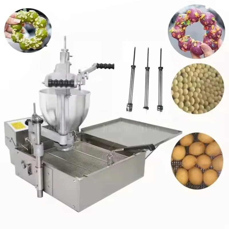 

Customized 4 Rows Mochi Chocolate Donut Forming Cooker Commercial Automatic Fryer