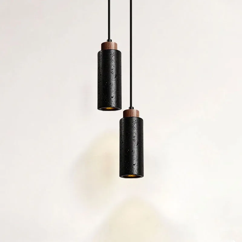 

Black Marble Pendant Light Dining Table Wabi Sabi Limestone Pendant Light Nordic Bedside Dining Aisle Pendant Light