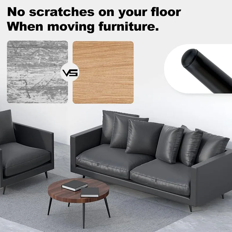 4 قطعة أقدام الأثاث ، 15 سنتيمتر أرجل معدنية مخروطية الشكل ماتي الأسود لخزانة أريكة الجدول كرسي خزانة الأريكة العثمانية المنزل DIY المشاريع