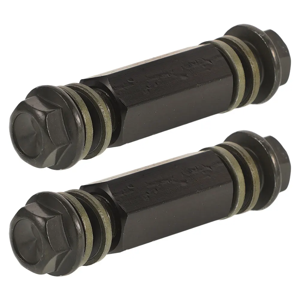 

2pcs Motorcycle Oil Pipe Joint Brake Hose Lengthening Kit Line Connector Extension Black Extended Durable Metal Wide