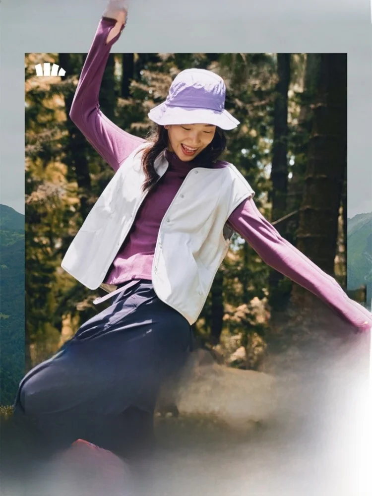 

Banana Le Women's Early Autumn Lightweight Fce Vest CL000 Outerwear Versatile Inner Core Anti-Static Windproof