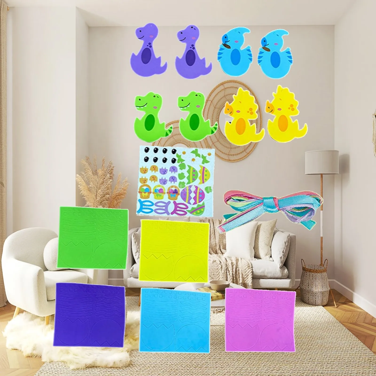Easter Stickers Easter Basket Stuffers Games Stickers DIY Cards Easter Decoration for School Easter DIY Kids Toddlers Party