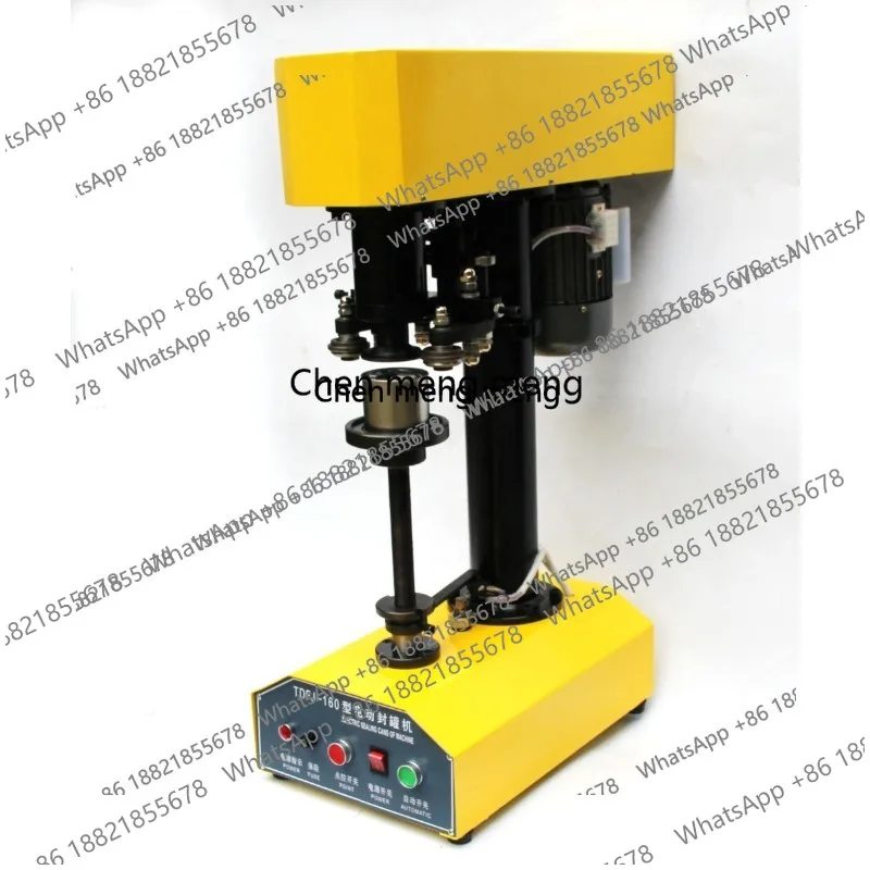 Semi-Automatic Electric Drive Vacuum Tin Can Sealing Machine Packaging Beverages Plastic Cartons Desktop Can Sealing Device