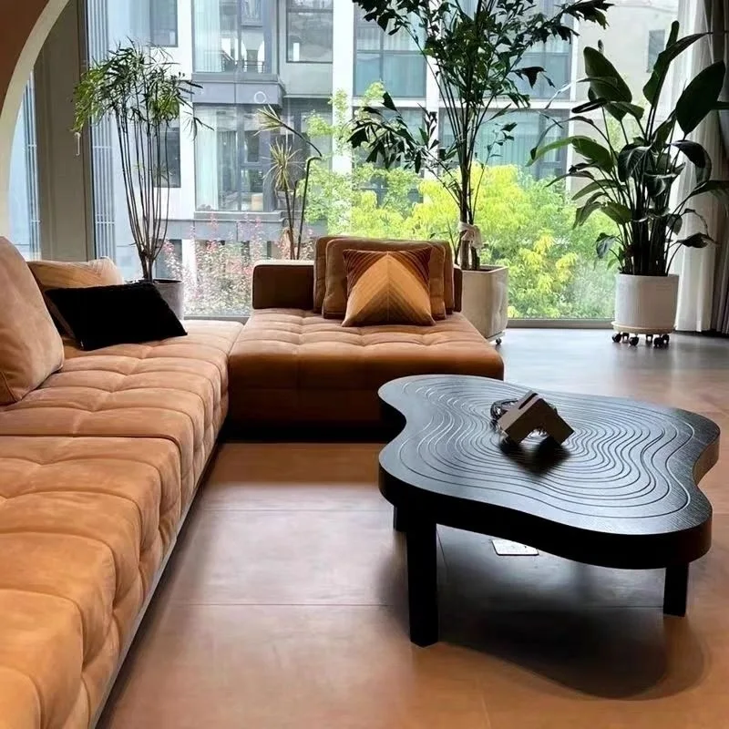 Nuvola di lusso leggera di fascia alta in legno massello semplice soggiorno moderno piccolo appartamento casa