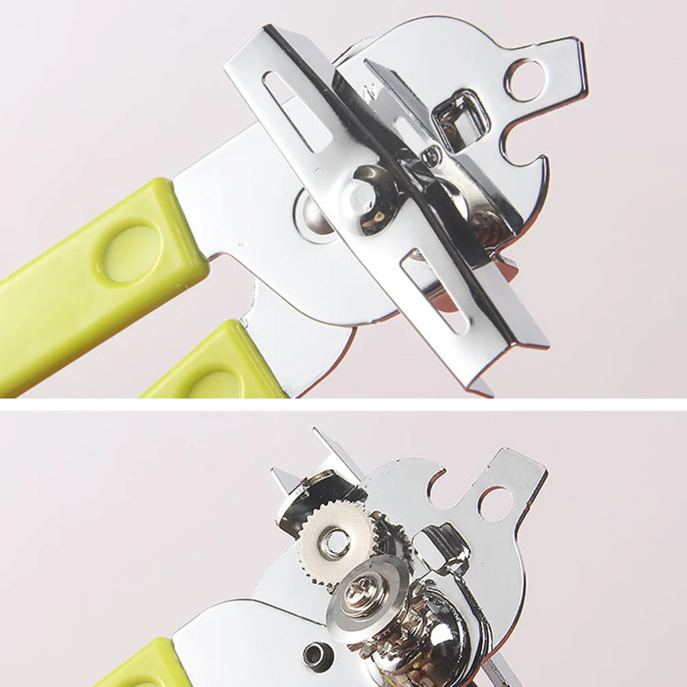 

2Pcs Metal Can Opener Manual Anti-Slip Kitchen Gadget Bottle Opener Compact Portable for Home Travel Camping Easy Use