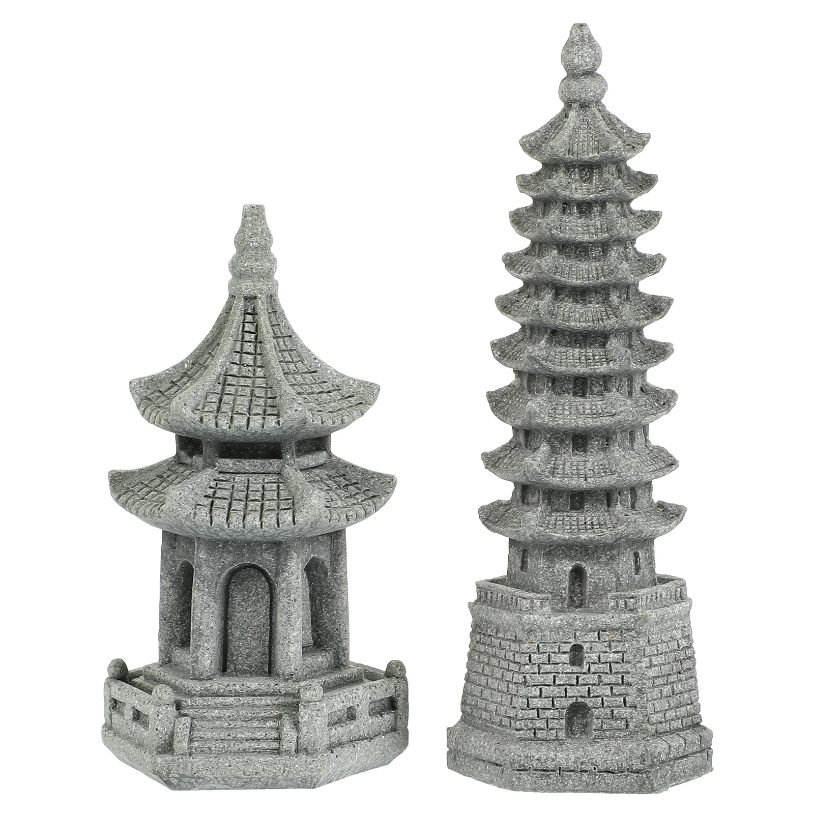 

Pagoda Tower Statue Mini Miniature Outdoor Decorationsations Outdoor Lantern Decor Stone Shui Feng Asian Zen Sculpture Figurines