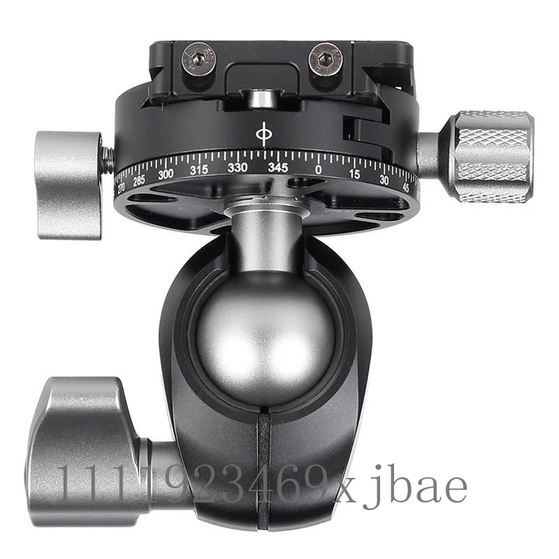 Double Panoramic Spherical Ball Head Mini Tripod Head Low Center of Gravity High Load Strong Locking Force for Leofoto  LH25