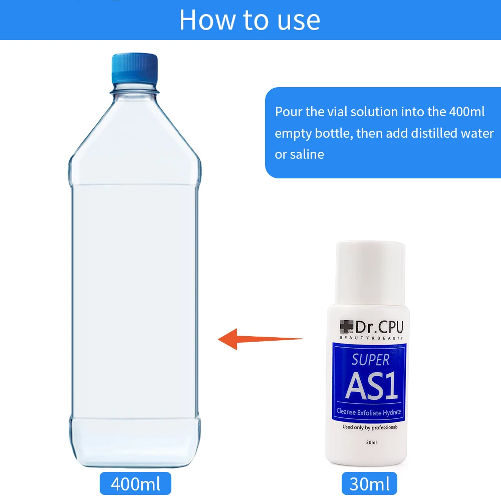 Suero Facial de hidrógeno para el cuidado de la piel, solución hidrofacial Aqua Peel de 30ml, AS1, SA2, AO3