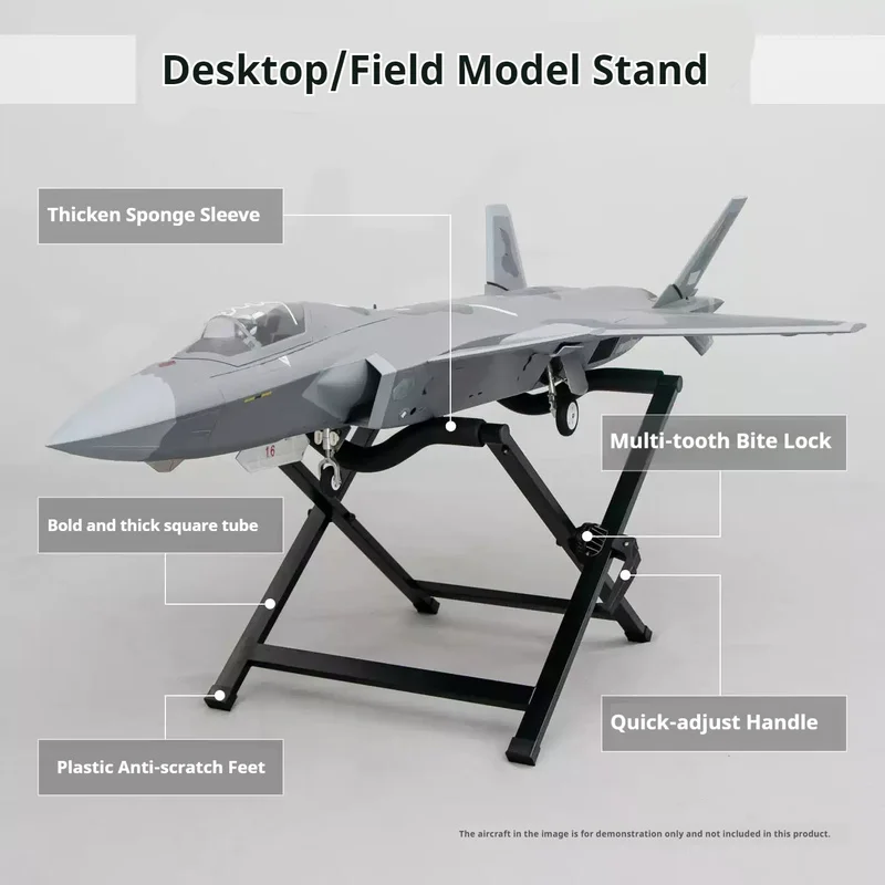 Aircraft Model Fixed Wing Remote Control Aircraft Support Metal Support Culvert Machine Turbojet Desktop Outfield Support