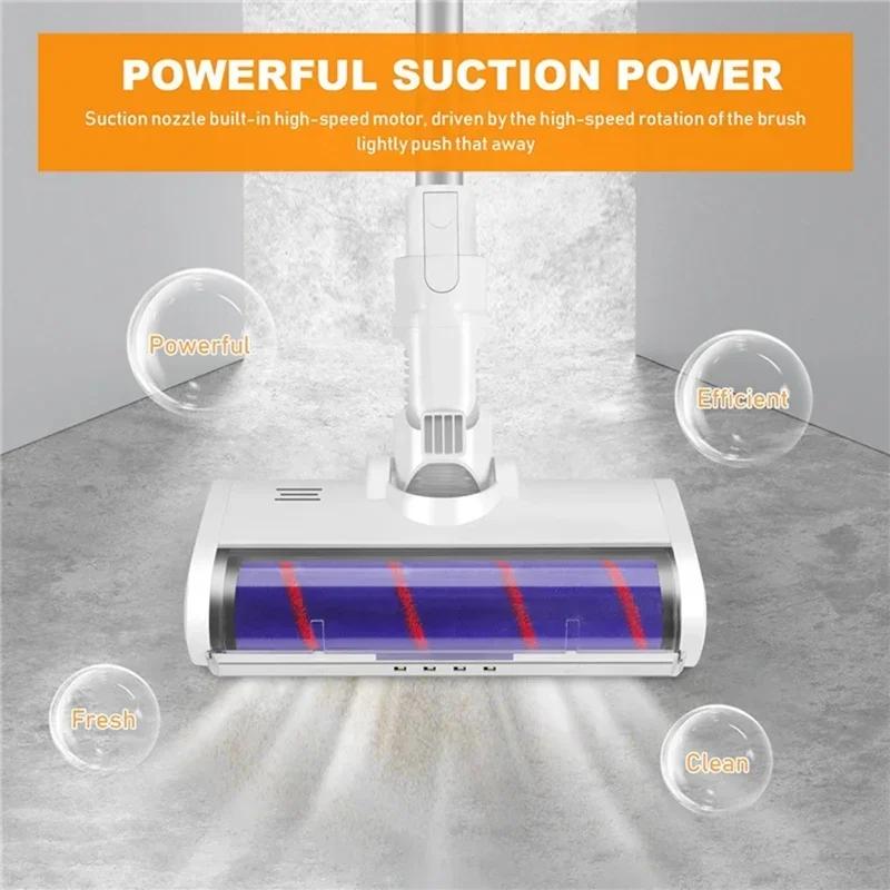 LED Electric Floor Brush Head For Xiaomi Mijia 1C K10 / Mijia G9 G10 / Dreame V8/V9B/V9P/V11 Vacuum Cleaner Brush Head
