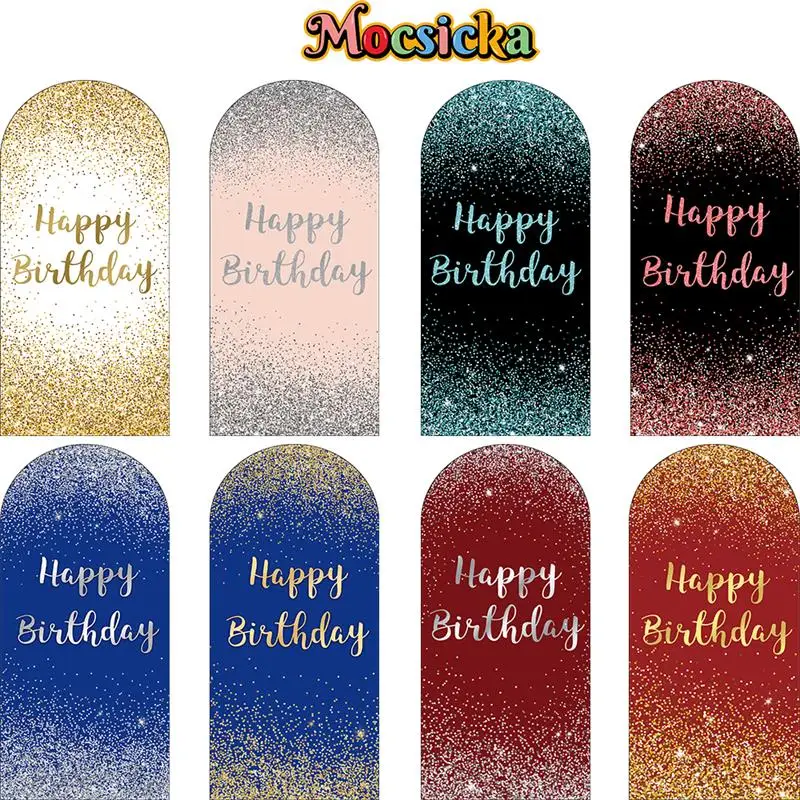 Mochicka مزدوجة الجانب خياطة قوس التصوير خلفية استحمام الطفل كعكة سحق عطلة حفلة أطفال صور خلفية استوديو الدعائم