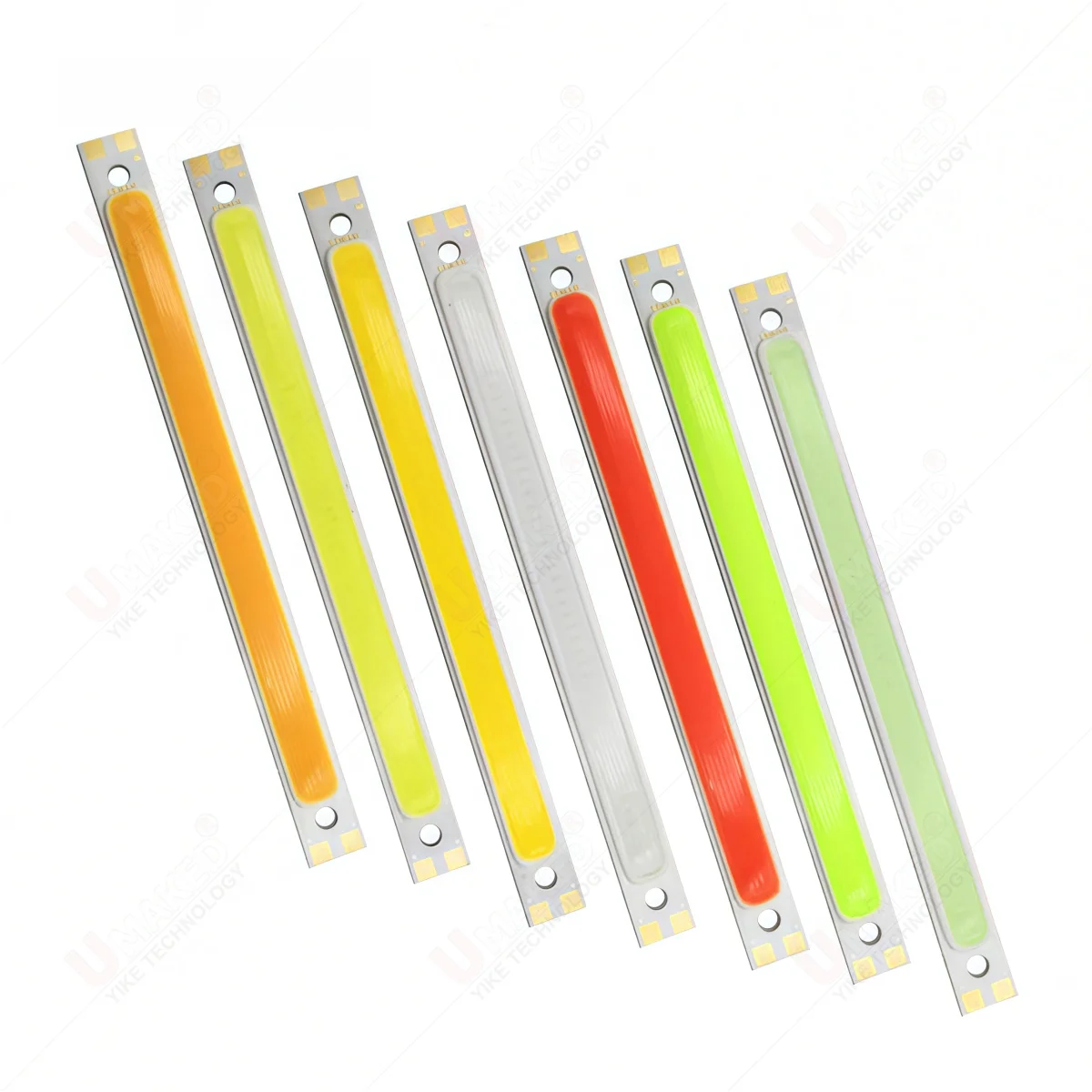 2pcs 120x10mm Aluminum Substrate Surface Light Source LED Cob Lamp Beads Flip Chip 10W DC 12-14V 900mA Single Color Lamp Plate