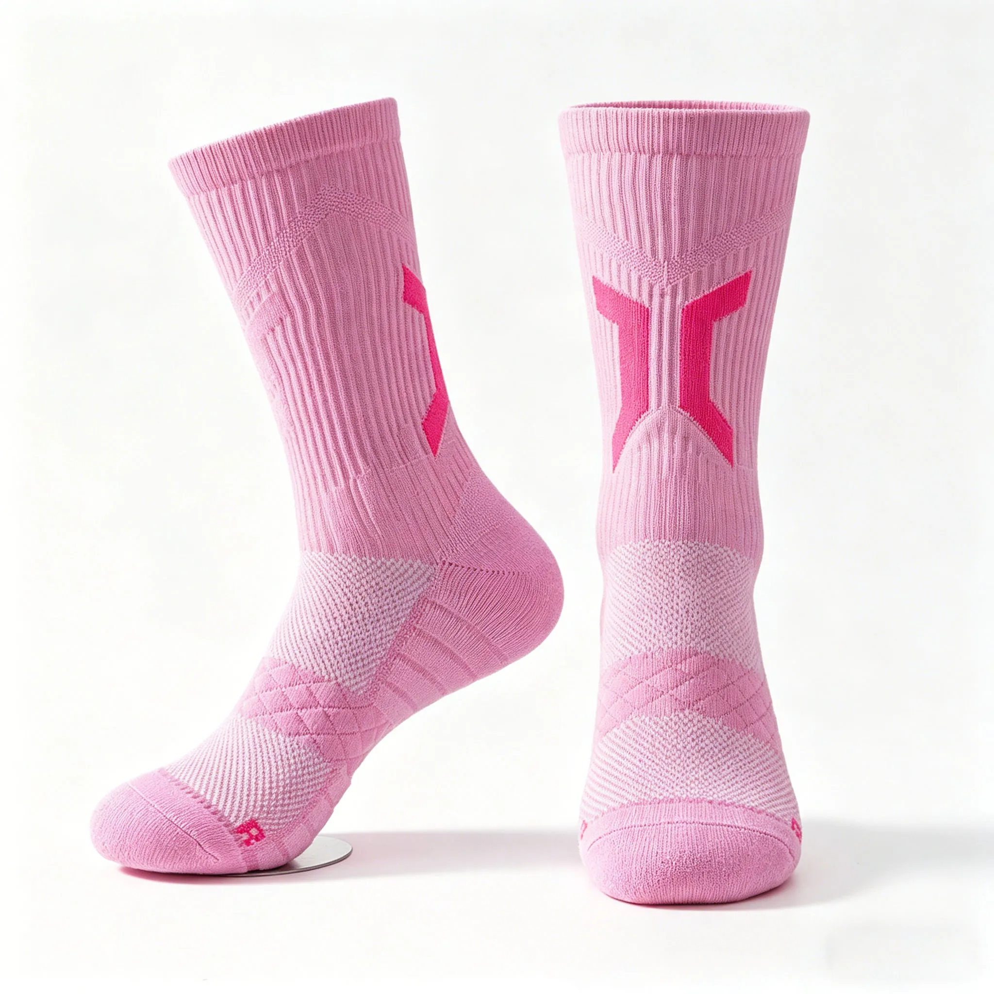 Men's Thick Cushioned Basketball Socks Anti-slip Breathable Athletic Crew Socks for Sports Running Soccer Training view 3