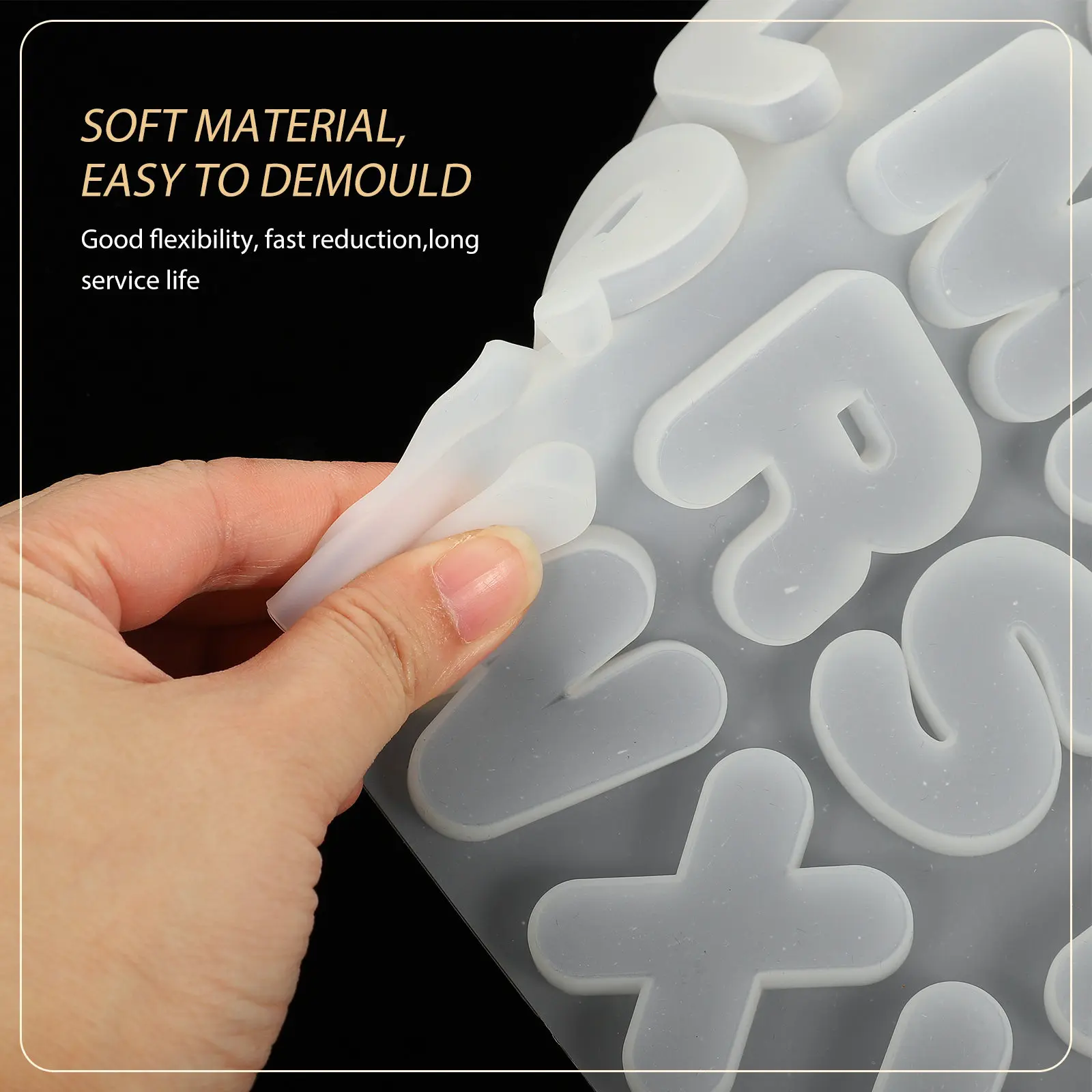 

Высококачественные гибкие силиконовые формы для букв алфавита для изготовления подвесок, брелоков, серег, украшений и рукоделия