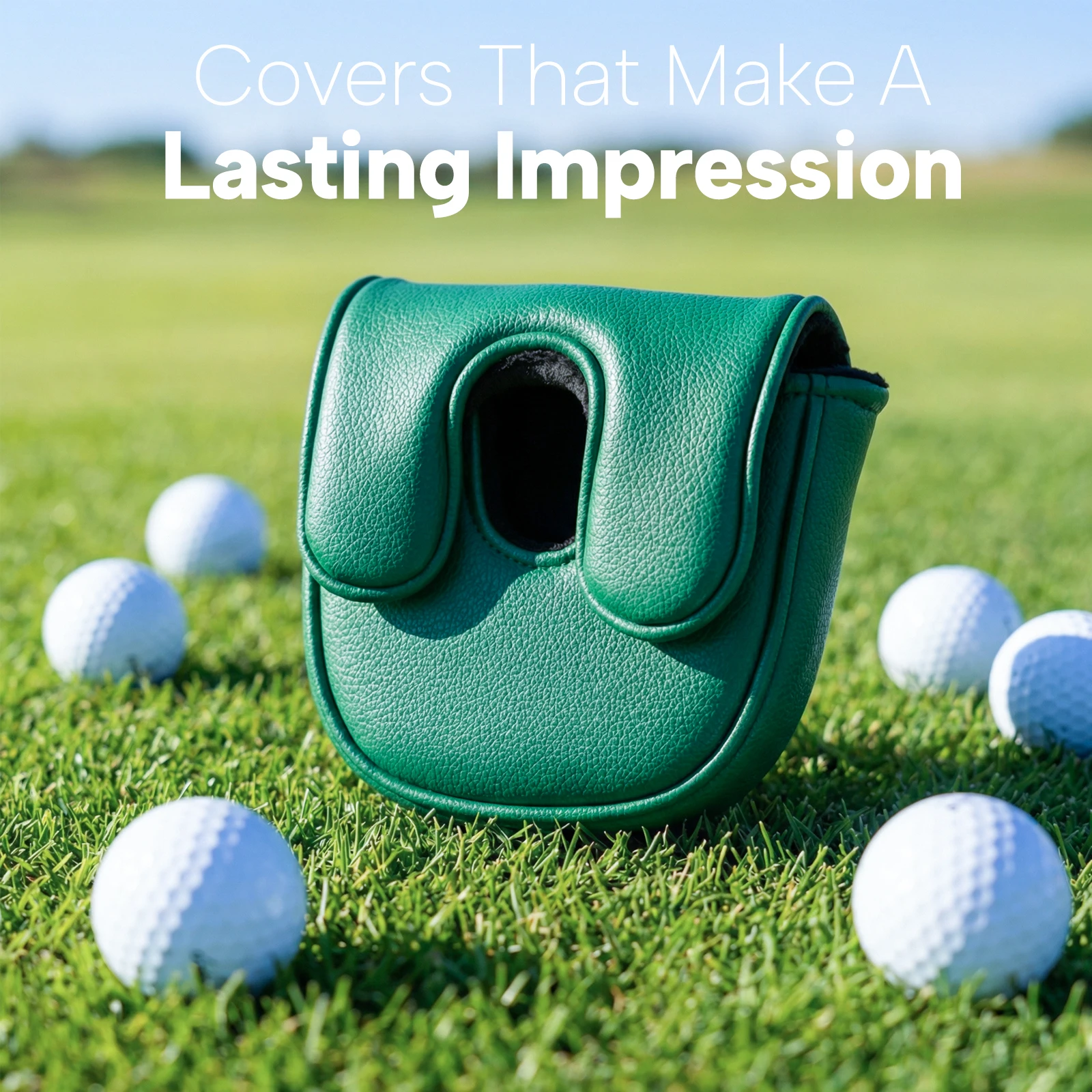 Golf Putter Covers Groundhog DF3 Putter Headcover Mallet Putter Cover Leather Golf Head Covers with Magnetic Closure for Most Br - view 6