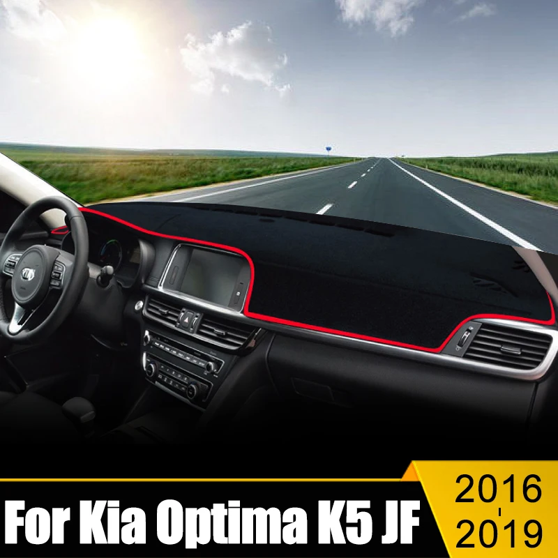 

For Kia Optima K5 2016 2017 2018 2019 Car Dashboard Cover Avoid Light Pad Sun Shade Case Anti-UV Carpet Non-Slip Mat Accessories