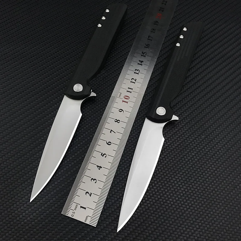 Portable 3801 Pocket Folding Outdoor Camping Knife 8Cr13Mov Blade G10 Handle Hunting Survival Tactical Fruit Knives EDC Tools