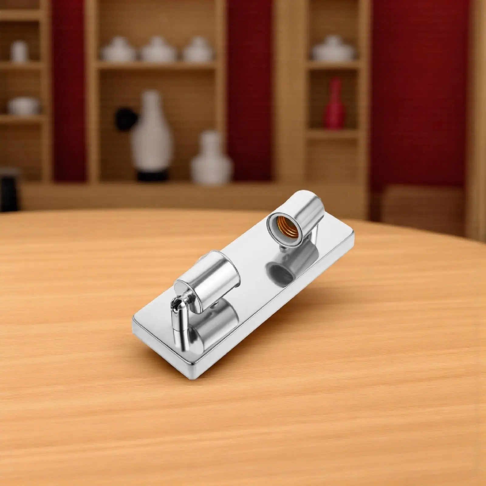 

Rectangular Wall Lamp Holder E27 Steel Socket Plate for Bar Restaurant Aisle Shop Lighting Accessories Chrome Style