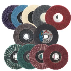 100mm Scouring Pad Buffing Wheel Nylon Fiber Flap Polishing Grinding Disc 4'' Sanding Disc Metal Cut Off Wheel for Angle Grinder