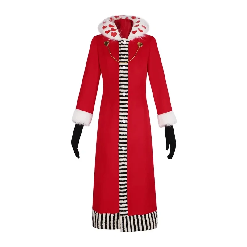 

♫2026❤ Anime Hazbin Valentino Cosplay Costume Anime Hotel Clothes Hotel Cosplay Suit Red Long Coat Cloak Hat Gloves Daily Outfi♫