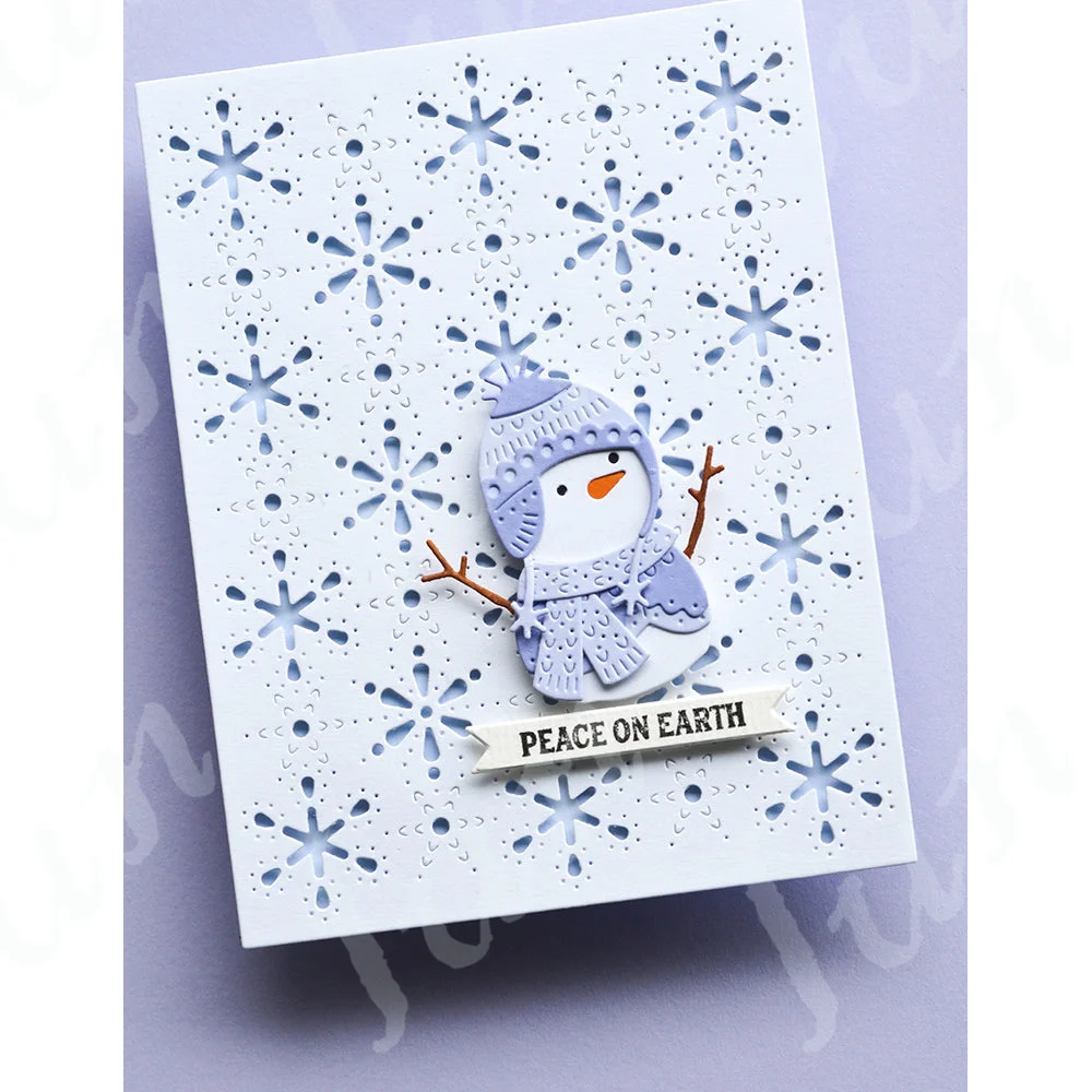 Christmas Snowman Metal Cutting Dies Scrapbooking Decoration Stencil Embossing Template DIY Handmade 2023 New Nordic Foxes Dies
