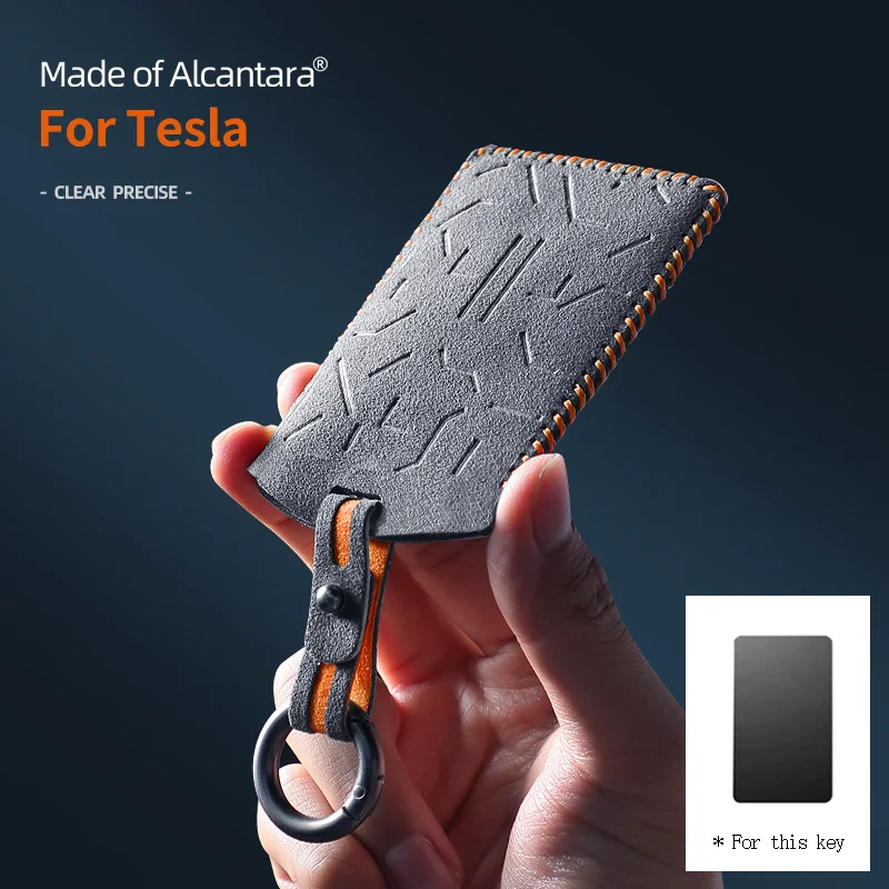 

Applicable To Tesla Model3 Accessories Model Y Suede Key Cover NFC Card Smart Key Holder Protective Bag X/s