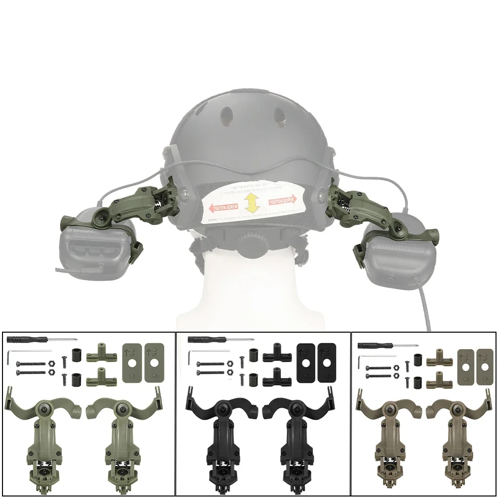 Orejeras de tiro M32 MOD4, auriculares tácticos con reducción de ruido, adaptador de riel de arco de casco con adaptador Kenwood PTT