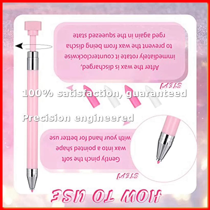 2 Pcs Pen with 40 Pcs Wax Replacement Wax Glue Diamond Art Accessories-A79M