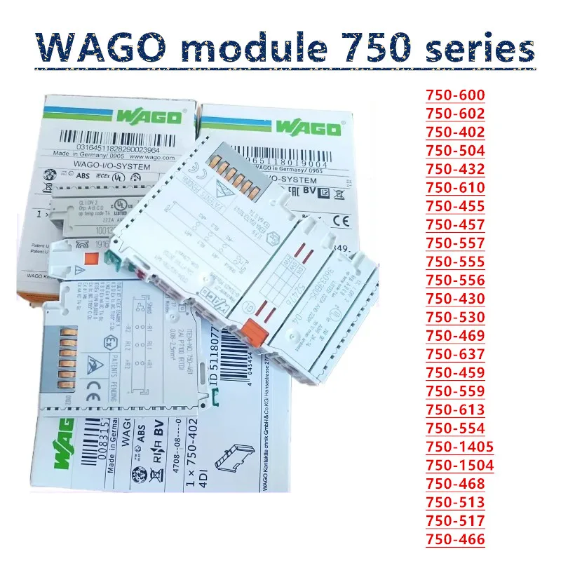 WAGO modules 750-600 602 402 504 432 610 455 457 557 556 430 469 637 750-559 613 750-1405 468 513 517 466 Brand new origina