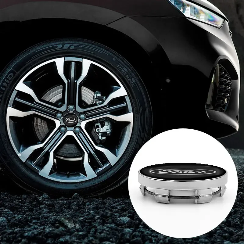 Car Accessories Car Hub Center Cover Car Logo Sticker For Ford Focus Mondeo Kuga Fiesta MK7 Escort Explorer Edge 2 4 MK2 MK4