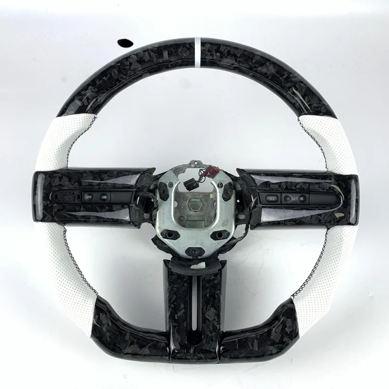 For Ford Mustang 2010-2014 | Forged Genuine Carbon Fiber Steering Wheel | Customizable
