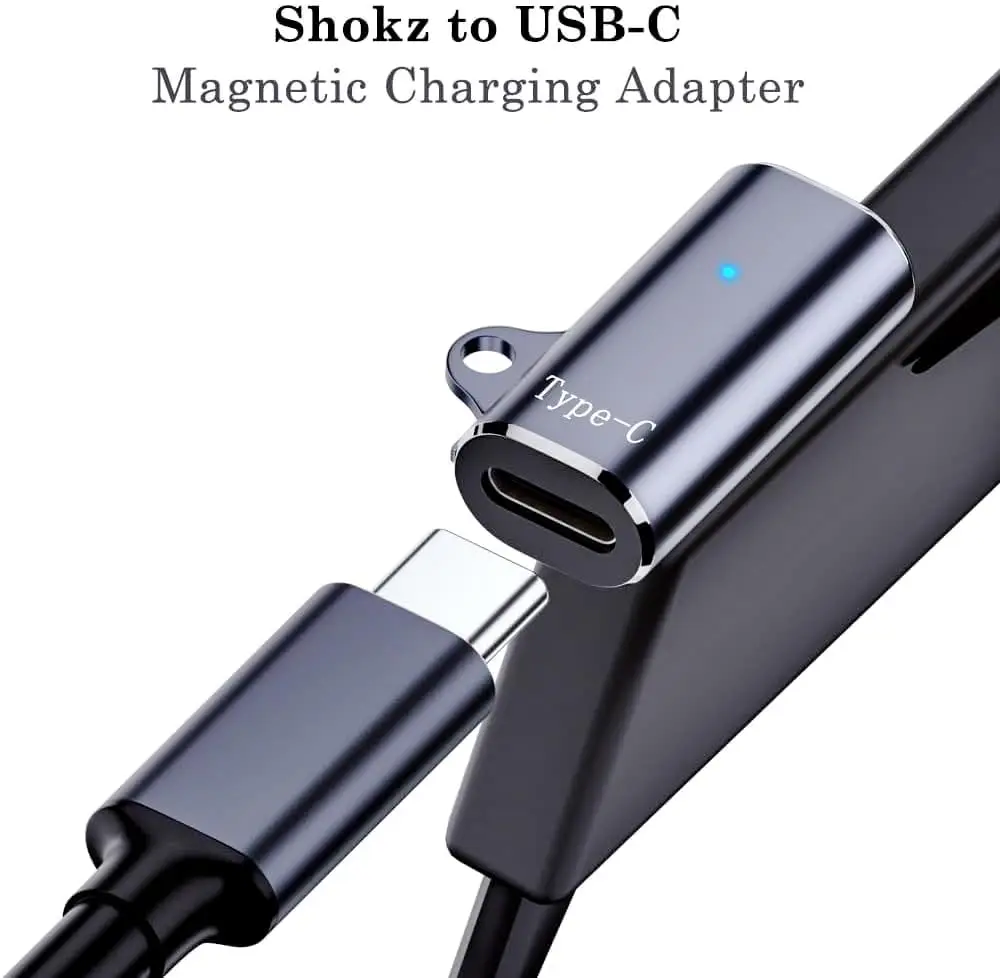USB C Shokz Charging Cable Adapter Type C Charger Cable to Shokz Magnetic Converter Compatible with Shokz Aeropex, Open